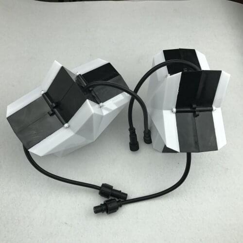 DC12V WS2811 star type pixel module,6pcs 5050 SMD rgb led inside,2.88W,IP68,DOUBLE sides;200mm diameter;with xConnect pigtail