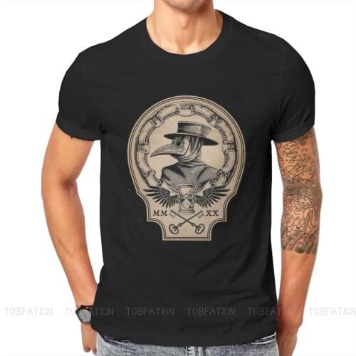 Plague Doctor SCP 049 Man TShirt Vintage Distinctive T Shirt Harajuku Streetwear New Trend