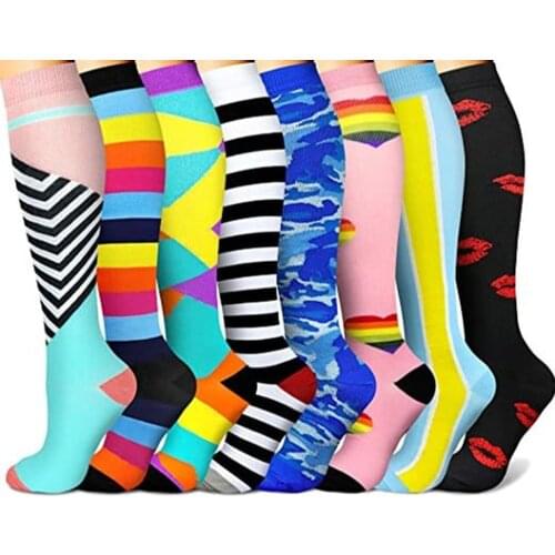 Men/Women Gift Non-Slip Original Compression Socks Suitable Fitness Varicose Vein Socks Riding Unisex Woman High Knee Socks