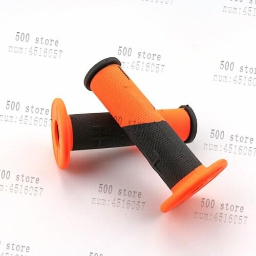 Newest hot selling 22mm Motorcycle Grips motocross Grip Handle Bar DIRT PIT BIKE 7/8" handlebar rubber gel Grips Orange
