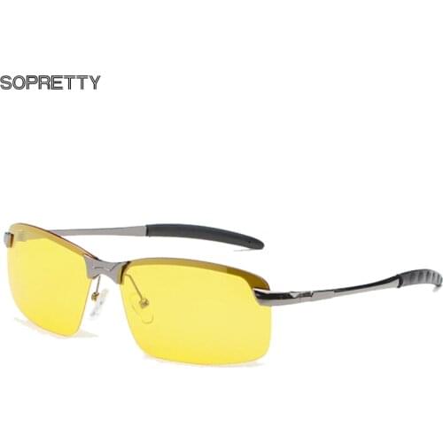 Night Vision Polarized Driving Goggles , Anti-Glare Men Women Driving Glasses ,UV400 Driver Yellow Sunglasses ,TAC Lens N3043