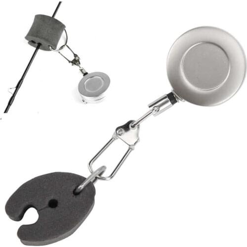 Potable Fishing Retractor Combo Durable Practical Patch Fly Rod Clip Multifunction Foam Hold Outdoor Fishing Accessory