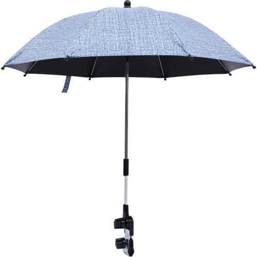 Adjustable Golf Trolley Baby Stroller Umbrella UV Protection Golf Cart Rotating Umbrella Stand Golf Umbrella Golf Accessories