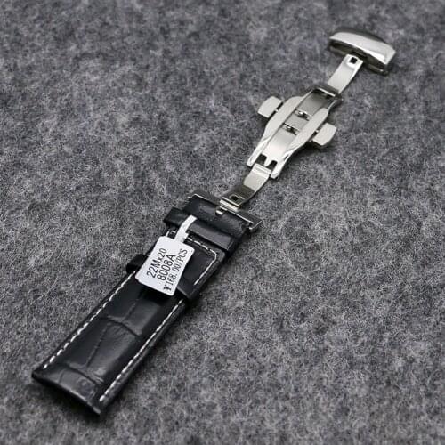 Universal Genuine Leather Strap 18mm 20mm 22mm Watchband for Women Men Black Watches Strap Practical Watch Accessories