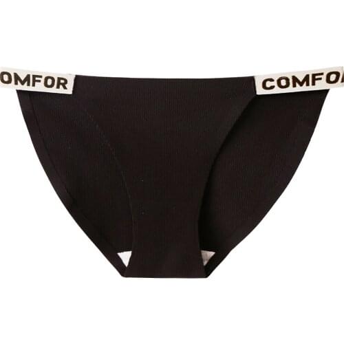 Sexy Ladies Cotton Panties Low Waist Thongs String Lingerie Fashion Women Seamless Underwear Briefs