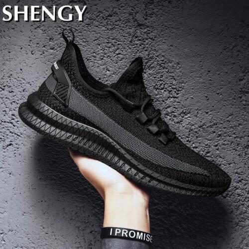 Shengmiao Mens Breathable Sneakers