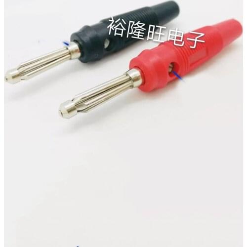 Smonisia 200pcs/lot Banana Plug Speaker Instrument Terminal Socket Seven steel wires 4mm Connector Free Welding