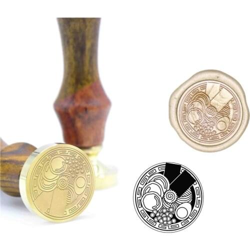 Japanese Style Noodles Wedding Wax Seal Stamp Kit gift wrapping - Invitation B65 Custom Wax Initial Stamp DIY Metal