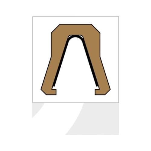 PTFE seal 80x90x7/70x80x7 Spring-Energized seal virgin PTFE Separator parts dynamic static Rotary lip steel U / V shape