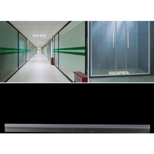 PVC Shower Screen Door Seal Strip Lining Water Stopper Bath Glass Seal Strip 45CM