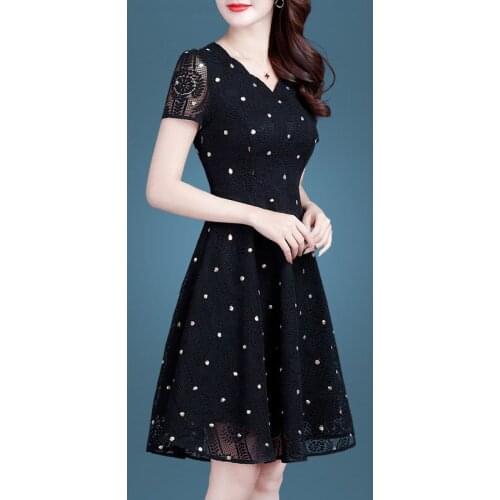 Summer Women Dress Embroidery Elegant Floral Retro Chiffon Vintage Vestidos Slim Valentines Day Party Dress Plus Size S~4XL 7930
