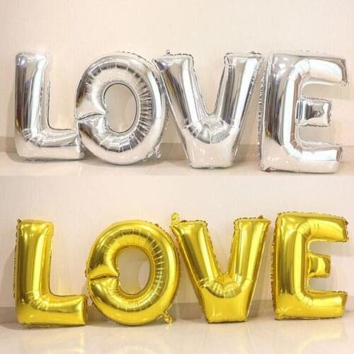 1 Set LOVE Alphabet Letters Balloons 32 inch Happy Birthday Wedding Thanksgiving Graduation Party Decoration