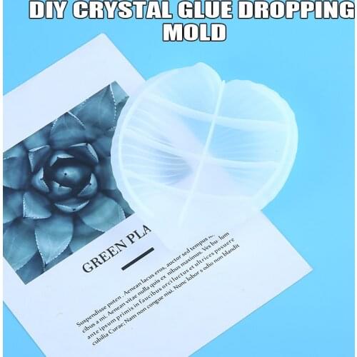 1pc DIY Leaf Plate Bowl Dish Resin Mold Leaf Plate Fruite Snack Storage Case Epoxy Resin Crafts Mould 16.2*14*2.6cm