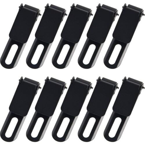 10PCS Stainless Steel Black Tactical Concealment Clip for Belt-Less Carry With Mounting Chicago Screw Set 2.2 Clip Slim