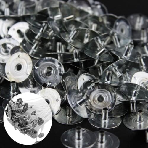 100/200Pcs Candle Wick Metal Sustainer Wick Tabs Silver For Candle Holders Tabs Tool Craft DIY Making Gift 12.5*2.5mm