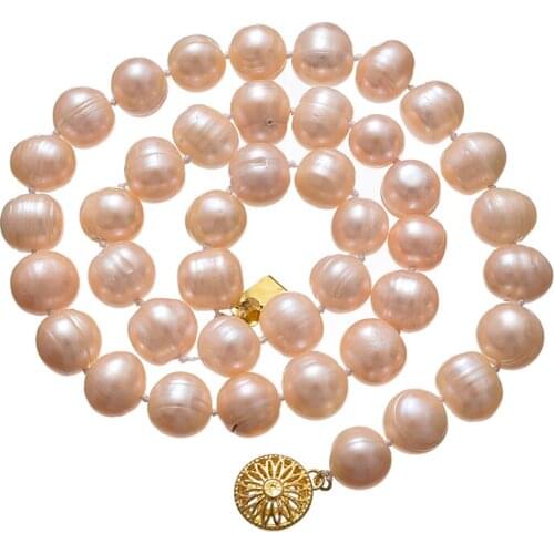 Orange natural freshwater cultured pearl approx round beads 7-8,8-9mm pretty girl fashion bracelet jewelry 7.5inch B1525