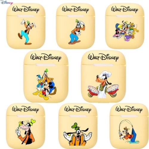 2021 New Disney Goofy Silicone Case For Apple Airpods 1/2 Cover Protective Earphone Case Headphones Cases Protective For Apple C
