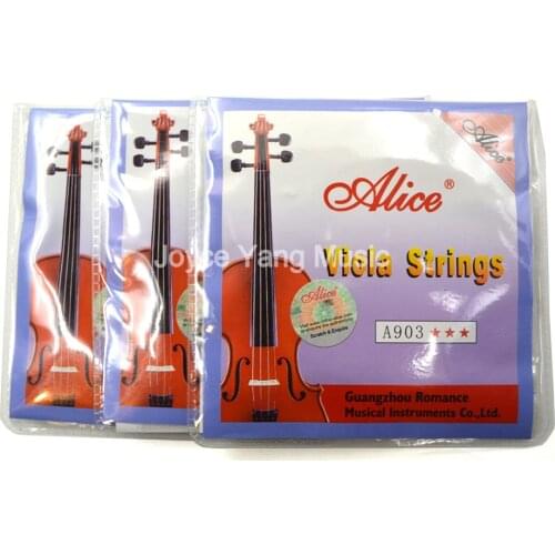 3 Sets of Alice A903 Nickel Silver Wound Viola Strings Set of 4 Strings 1st-4th Free Shipping