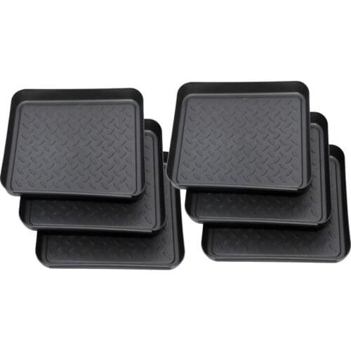 6xWeather Boot Tray- Water Resistant Plastic Utility Shoe Mat for Indoor and Outdoor Use in All Seasons