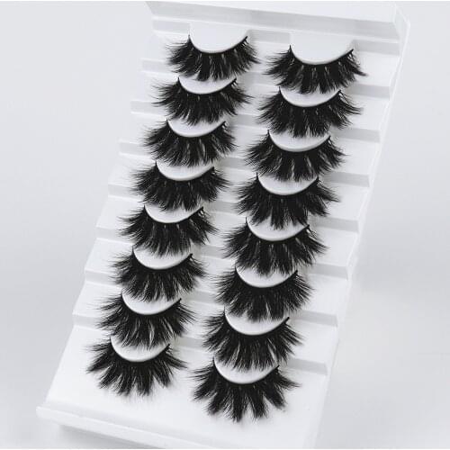 8 pairs of 3d eyelashes, natural long false eyelashes, 3D soft mink eyelash extension free shipping