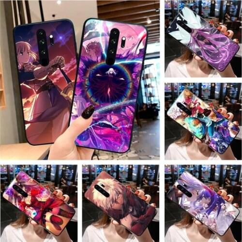 Anime Fate Zero Stay Night Saber Bling Cute Phone Case for Redmi Note 9 8 8T 8A 7 6 6A Go Pro Max Redmi 9 K20