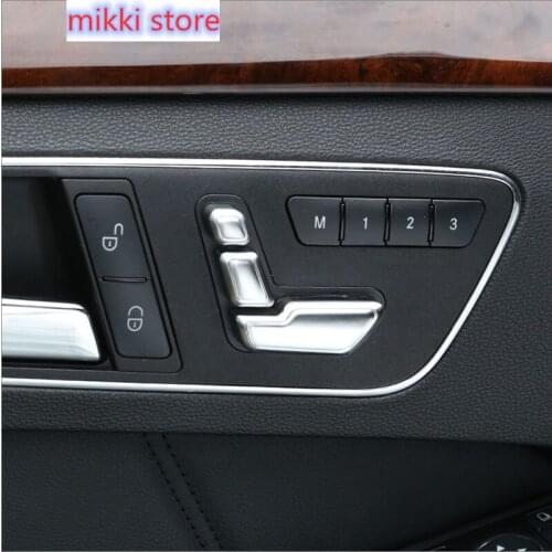 Car styling Interior Door seat adjustment buttons switch cover Trim sticker for Mercedes Benz B E ML GL Class coupe CLS W213