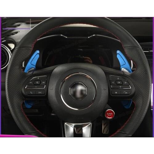 Lsrtw2017 Car Steering Wheel Shift Peddal Trims Decoration for Mg Mg6 2020 2021 Mg 6 Interior Accessories Styling Lining
