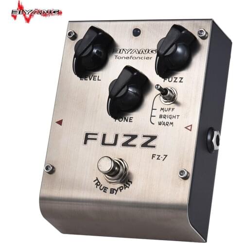 BIYANG FZ-7 Tonefacier Series 3 Modes Fuzz Guitar Effect Pedal True Bypass Full Metal Shell