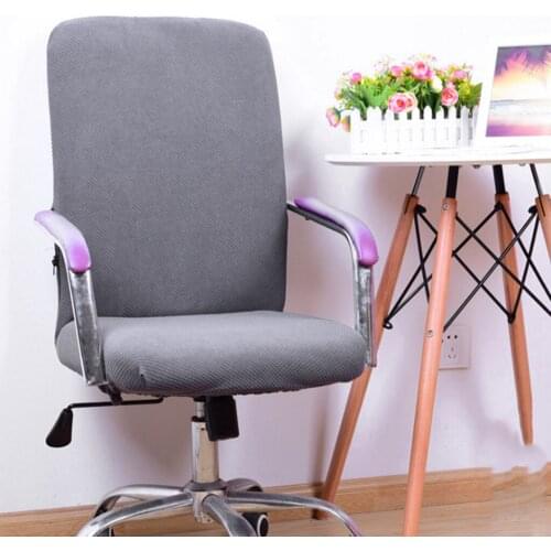 Thicken Chair Cover Office Seat Cover Swivel Slipcover Ornaments Home Decoration Kitchen 5 Colors