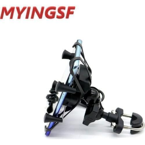 Mobile Phone Holder USB Charger for Triumph Speed Triple/R Scrambler Tiger 800/XC 1050 1200 Motorcycle GPS Navigation Bracket