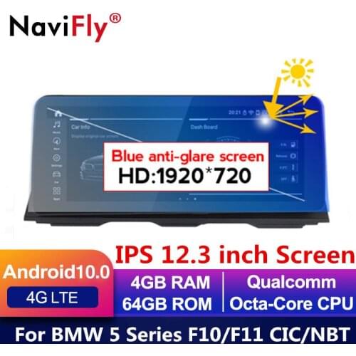 European warehouse! 8Core Android 10 car dvd for BMW 5 Series F10 F11 2010-2016 CIC NBT Car GPS Navigation Multimedia Radio f10