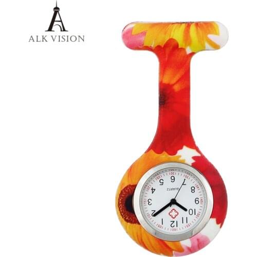 Pocket Watch Nurse Watches Fob Quartz nurses watches Medical Numerals Round Dial Silicone Nursing Clock ALK VISION Dropshipping