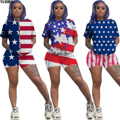 2 Two Piece Set African Clothes for Women Dashiki Traditional Print Tops + Shorts American Clothing Africa Dresses 2020 Summer