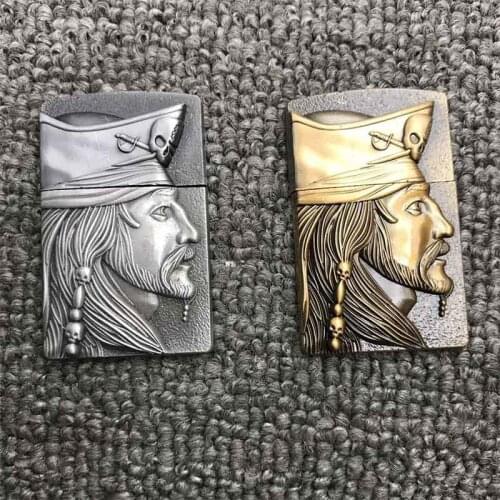 Metal Badge for Kerosene lighter Oil Lighter DIY Handmade Smoker Accessories Gadgets Decor Accessory Pirates of the Caribbean