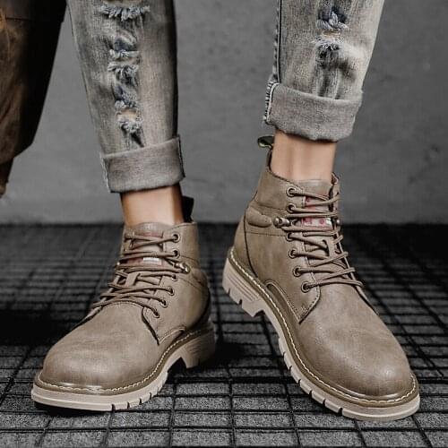 2020 autumn and winter mens classic leather shoes casual fashion warm and comfortable sneakers