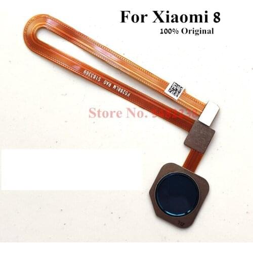 Original Home Button Fingerprint sensor Flex cable For Xiaomi 8 mi 8 Touch ID menu Key Cennector Replacement parts