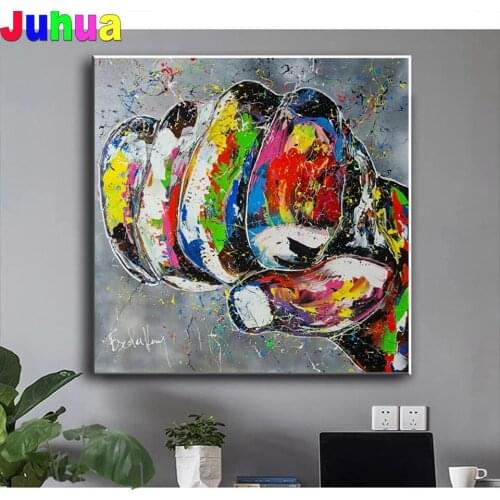 Pop Graffiti Art Struggle Fist diy Diamond painting 5d full drill modern diamond embroidery mosaic stitch home decor