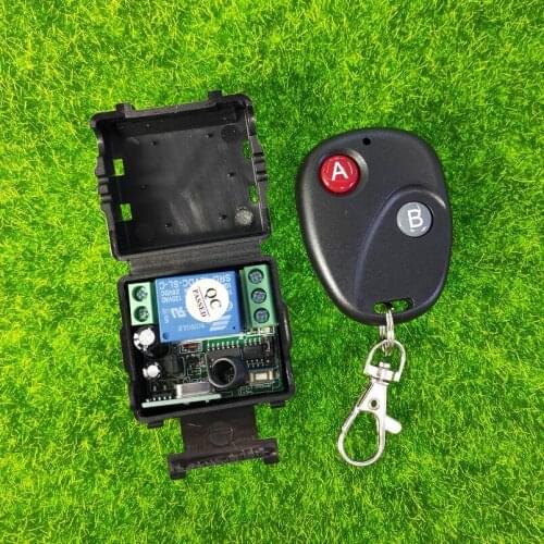 DC12V 1CH RF Wireless radio Remote Control Switch System transmitter receiver relay