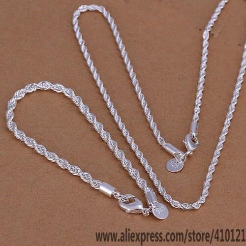 S051 Hot Sale High Quality Anniversary Gifts Jewelry Sets,Wholesale Jewelry Elegant Charms Fashion Twisted Line /damalrta