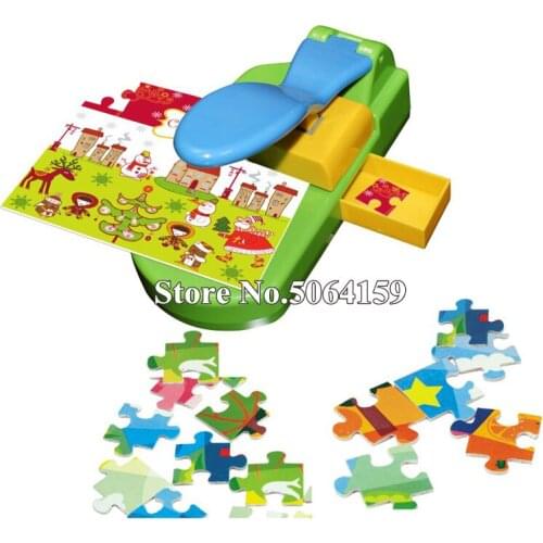 Puzzle maker handcrafted toys, make the puzzles by yourself, craft punch / diy tools handy . puncher .puzzle