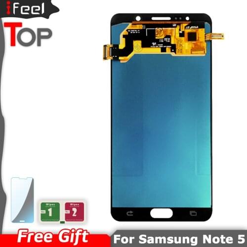 Super AMOLED LCD For SAMSUNG Note 5 N920A N9200 SM-N920 N920C LCD Display + Touch Screen