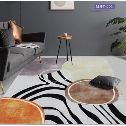 Light Luxury Living Room Carpets Simple Anti-slip Sofa Floor Mat Carpet For Bedroom Area Decor Bedside Large Room Mat Kid Rug