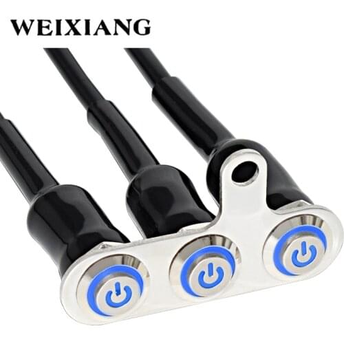LED Motorcycle Switch ON-OFF Headlight Fog Light Horn Start Kill Handlebar Adjustable Mount Waterproof Switches Button DC12V