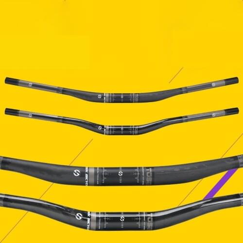 TOSEEK Mountain Bike Full UD Carbon Fiber Handlebar 31.8mm Rise 1525mm 31.8mm Bicycle Mtb Frosted Handlebar Bicycle Accessories