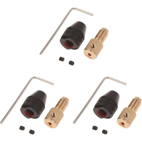 Electric Motor Shaft Mini Drill Chuck Fixture 0.5-3.2 Mm Drill Bit Micro Drill Chuck Hex Drill Chuck 2.3mm/3.17mm/ 5mm