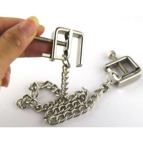 SODANDY Nipple Clamps Metal Clitoris Stimulator Clips Sex Torture Chastity Devices Bondage Breast Sex Toys Adult Games