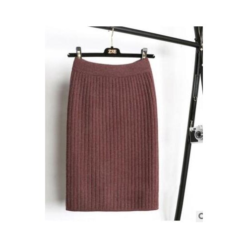 30pcs/lot fedex fast Women Office Skirt Spring autumn Warm Knitted Black Pencil Skirts Ladies High Waist Elegant Long Skirt