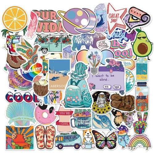 10/50Pcs Cartoon Stickers for Girls Suitcase Laptop Graffiti Skateboard Luggage Guitar Phone Sport Sticker Kid Decals Toy