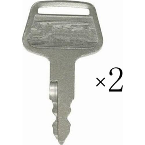 2pc Ignition Starter key For KATO Excavator Heavy Construction Equipment KV02 HD