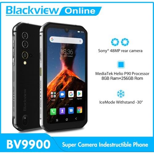 Blackview BV9900 Helio P90 Octa Core 8GB 256GB 5.84'' FHD+ IP68 Waterproof Rugged Smartphone 48MP Quad Camera 4G Mobile Phone